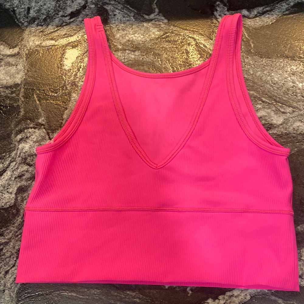 NEW WOT TAGS LULULEMON POWER PIVOT RIBBED TANK